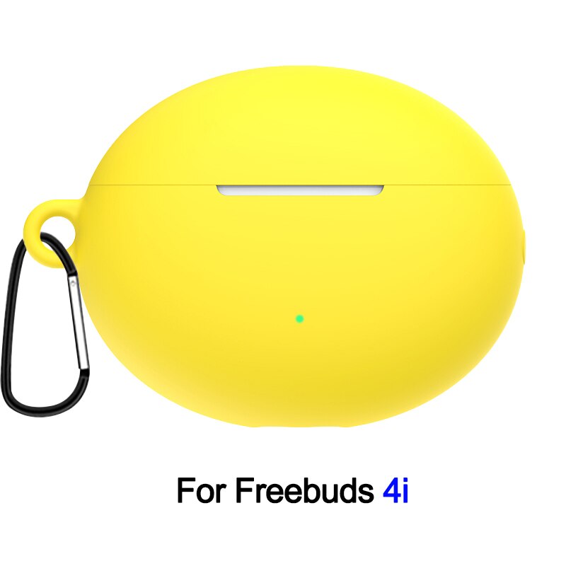 Silicone Protective Case For Huawei Freebuds 4i Earphone Cases Cover For Huawei Freebuds 4 i Free Buds 4i freebuds4i Cases: yellow for buds 4i