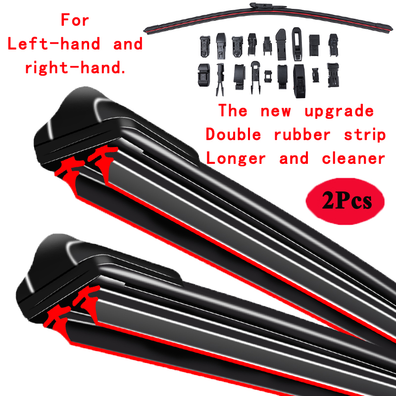 Limpiaparabrisas delantero y trasero para coche Seat Leon 5F Mk3 ~ , escobillas de limpieza de ventana trasera, accesorios de coche
