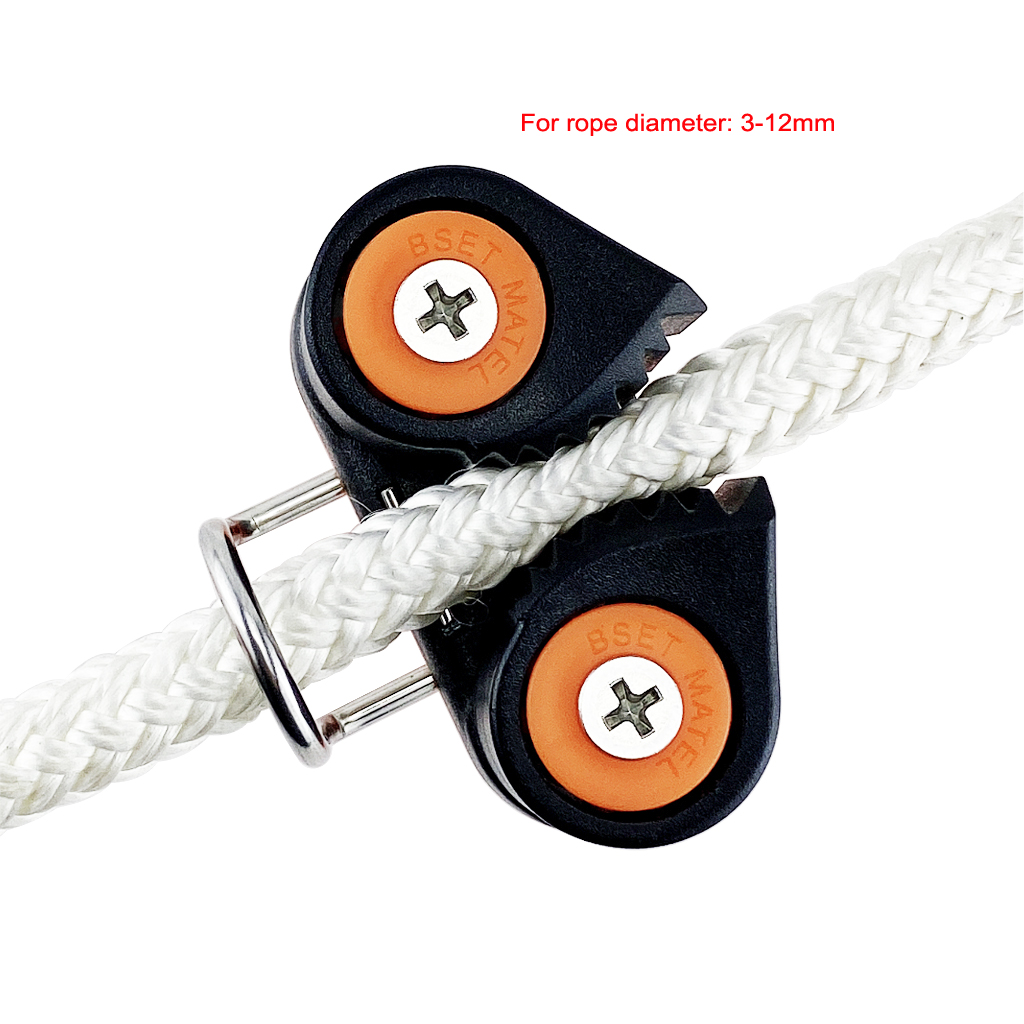 Composite 2 Row Matic Ball Bearing Cam Cleat with leading Ring Pilates Equipment Boat Fast Entry Rope Wire Fairlead Sailing