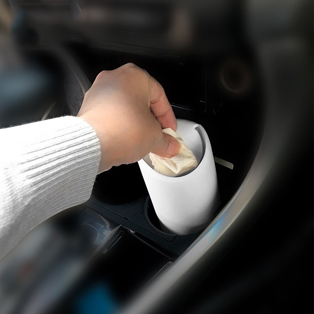 1Pc Car Prullenbak Kan Mini Auto Dust Organizer Auto Interieur Vuilniszak Vuilnis Container Opbergdoos Emmer Auto accessoires