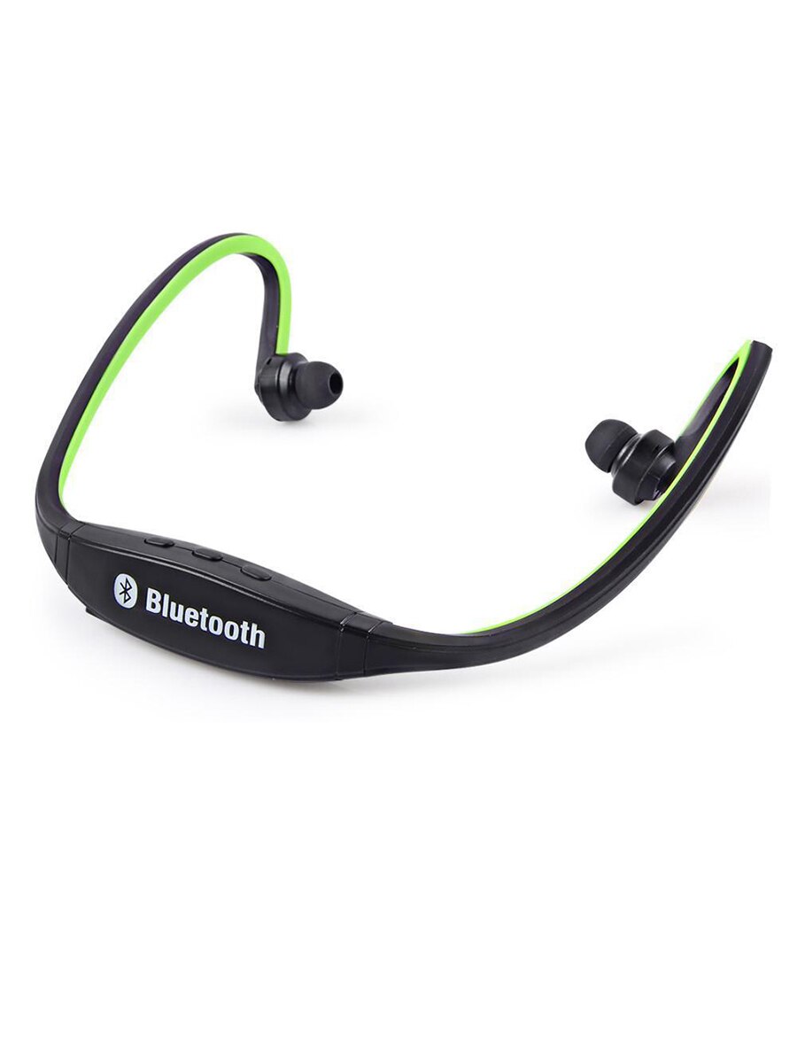 Kebidu bluetooth hörlurar trådlös stereo utomhus löparhörlurar headset med mikrofon för iphone för samsung för sport: Grön