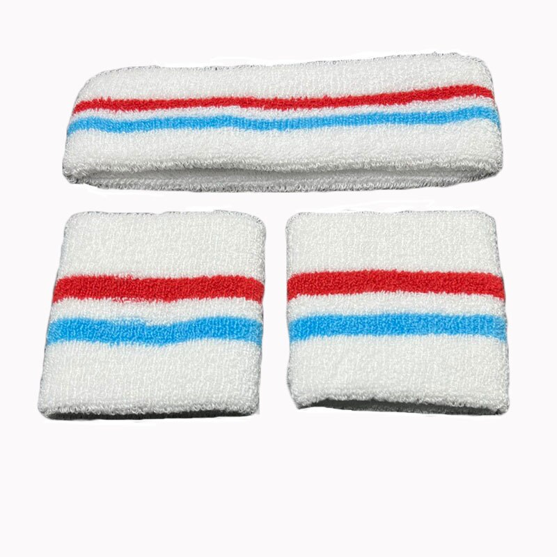 Mannen Vrouwen Sport Polsbandjes Voor Tennis Yoga Hoofdband Volleybal Pols Brace Guard Basketbal Fitness Handdoek Zweetband Head Band