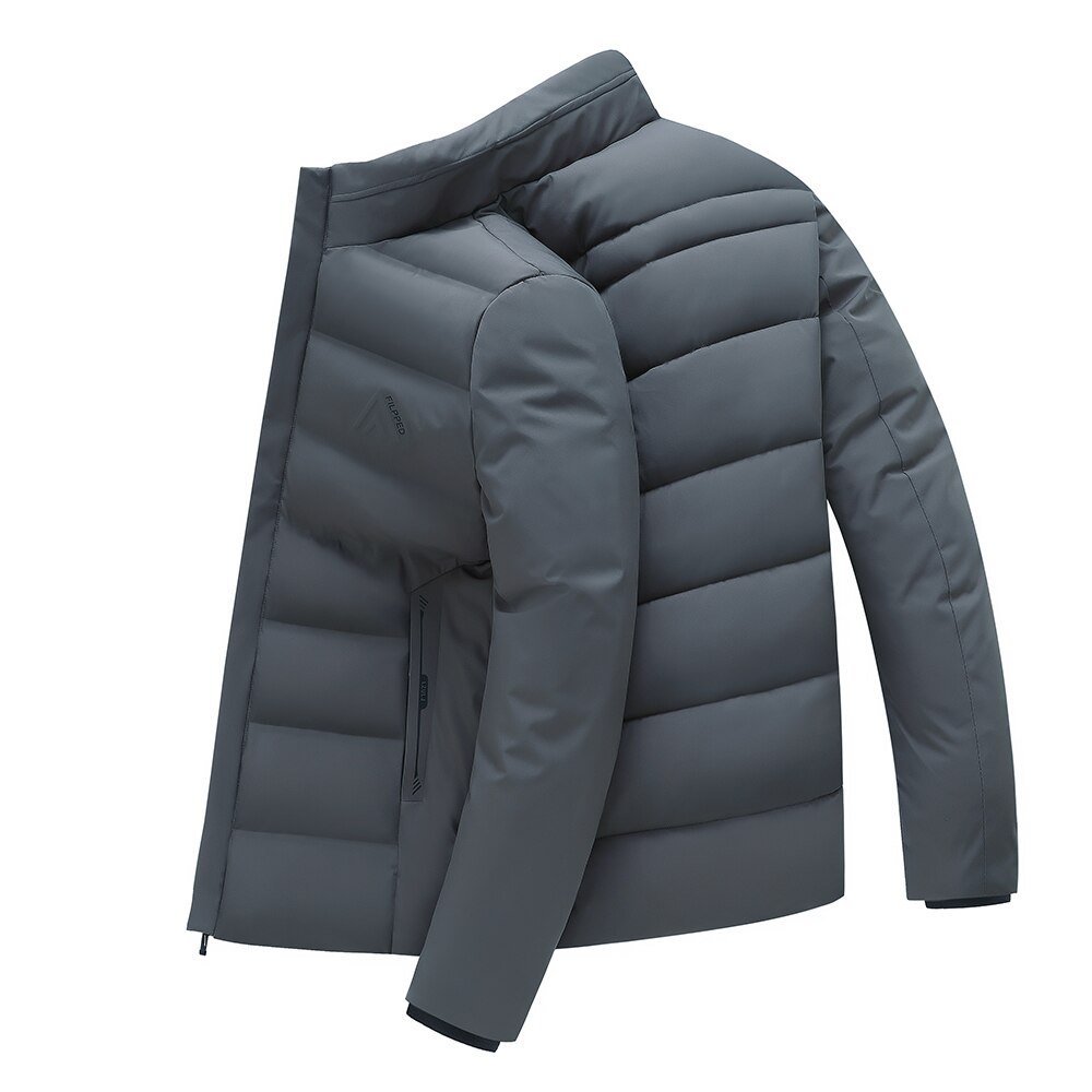 hiver nouvelle décontracté matelassé veste hommes Parkas épais coupe-vent recadrée manteaux hommes vêtements