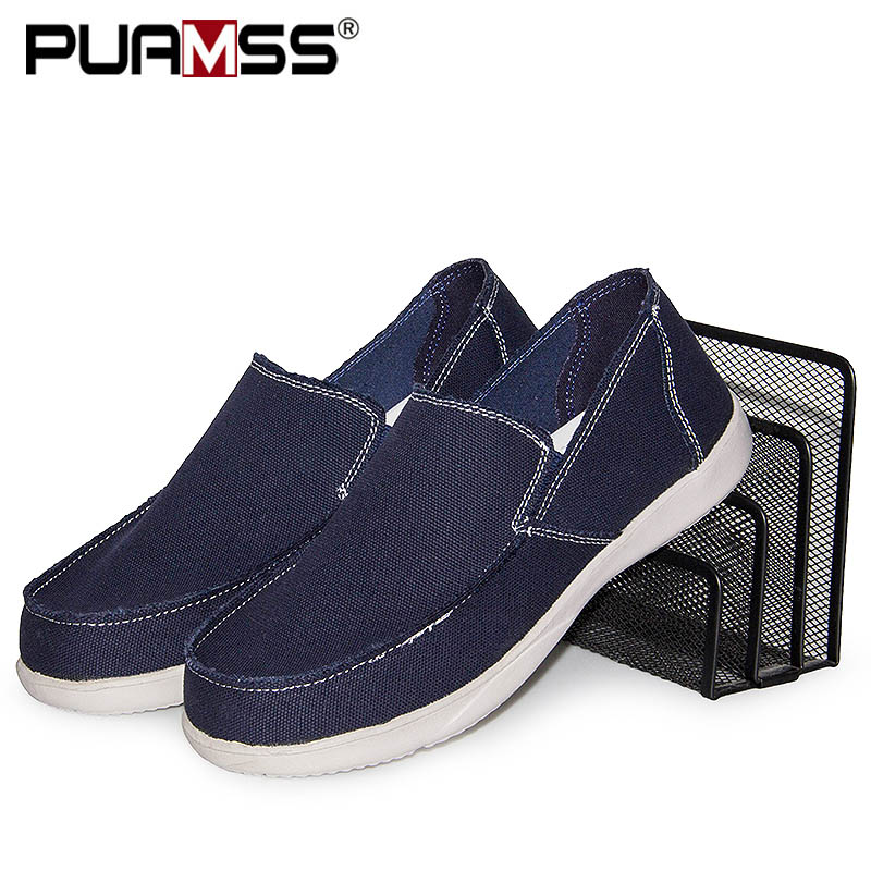 Summer Men Loafers Men Shoes Natural Canvas Shoes Breathable Casual Shoes Men Sneakers Zapatillas Hombre: Deep Blue / 41
