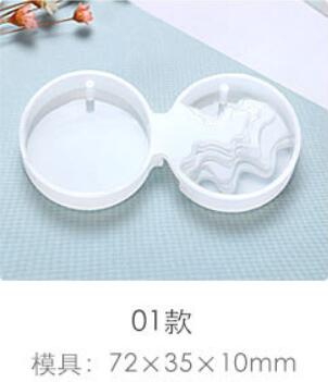 Onregelmatige splits eiland berg mal diy gereedschap epoxyhars sieraden bedels gedroogde bloemen knutselen transparante siliconen mal: 1