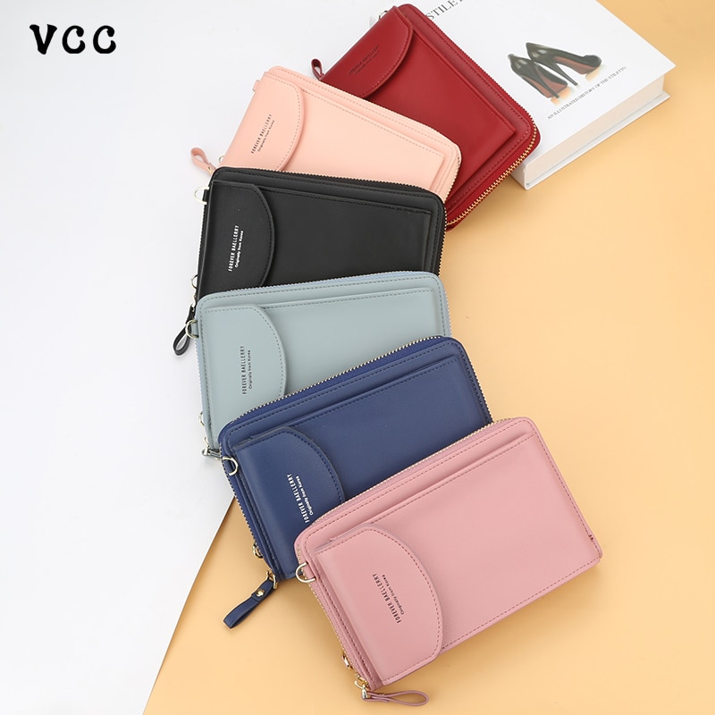 Vrouwen Portemonnee Beroemde Mobiele Telefoon Tassen Grote Kaarthouders Handtas Purse Clutch Messenger Schouder Lange Bandjes