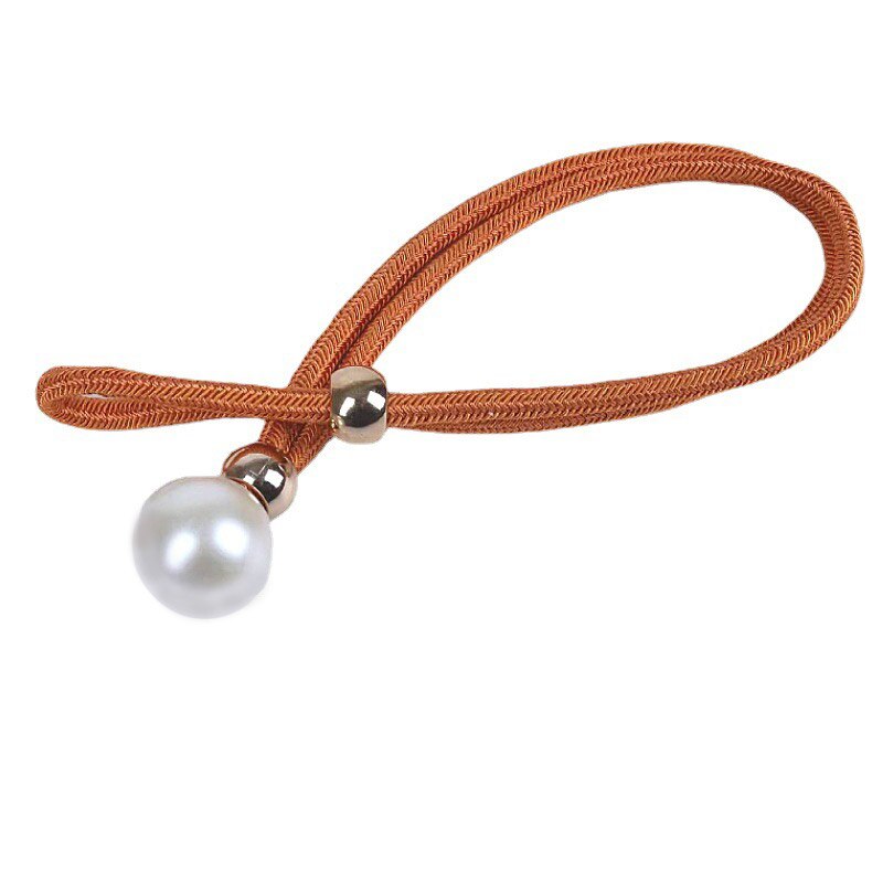 1Pair Curtain Tieback With White Pearl Holder Hook Buckle Clip Curtain Tieback Polyester Decorative Home Accessory