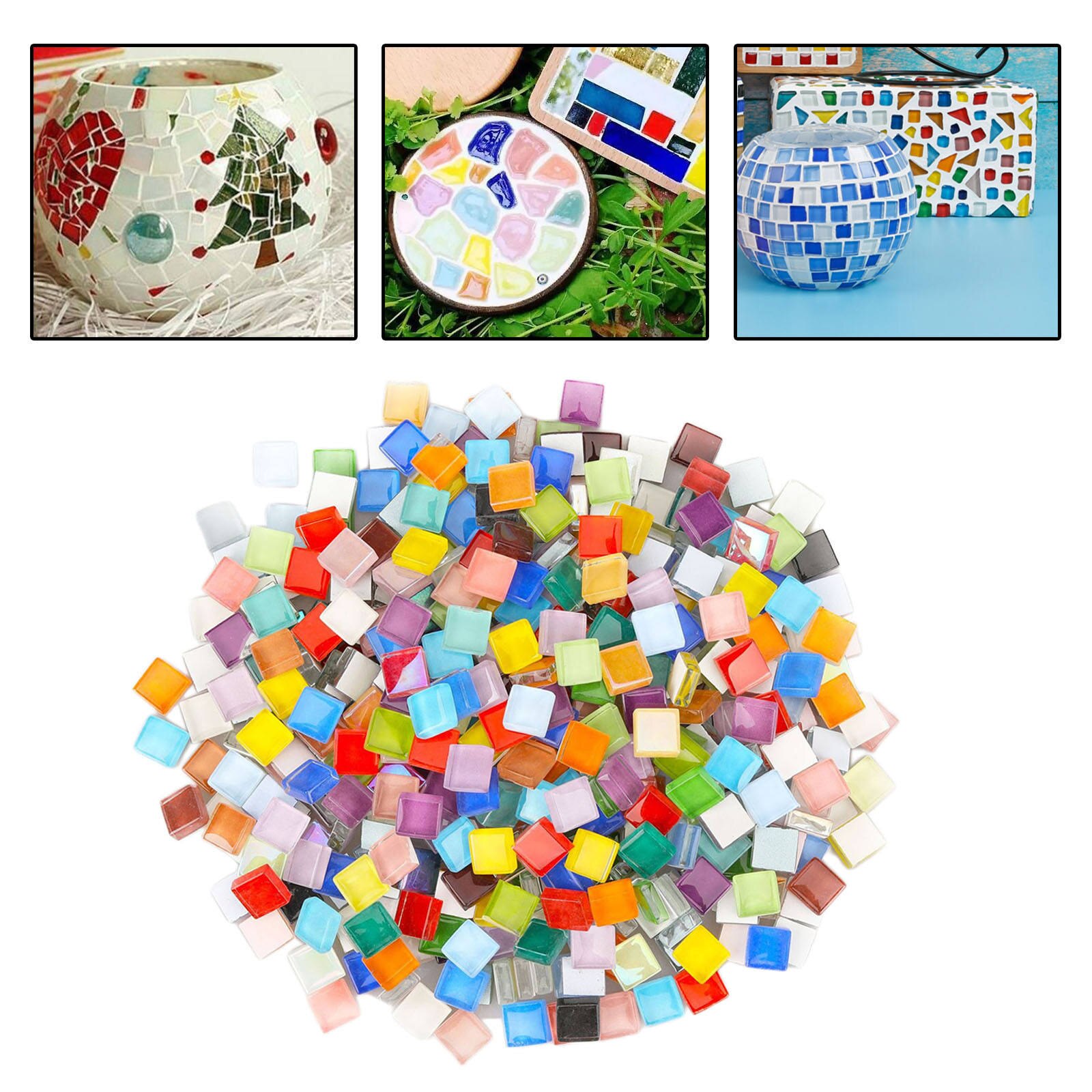 8 carreaux adhésifs 20x20cm Loïse / Mosaïque carré / gris / pour douche, murs, sol, cuisine 8 carreaux adhésifs 20x20cm Loïse / Mosaïque carré / gris / pour douche, murs, sol, cuisine
