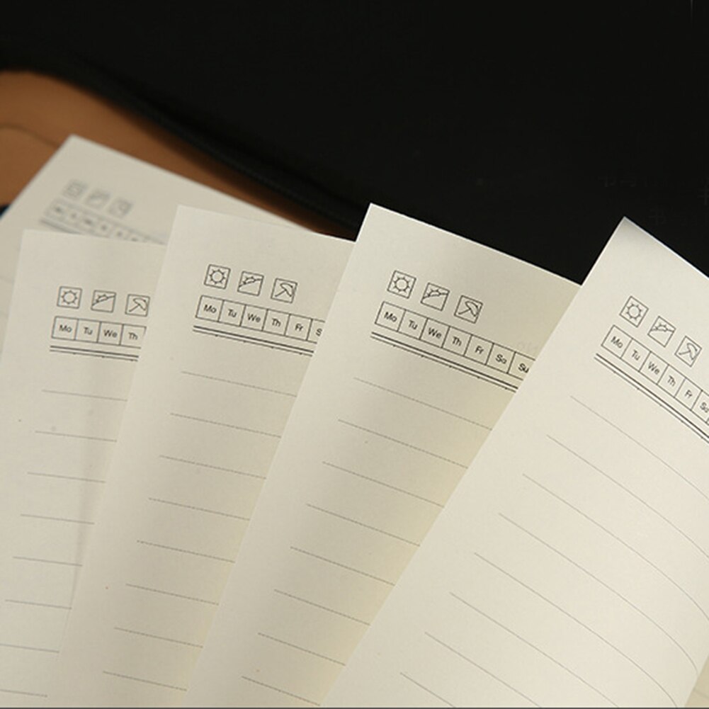 A5 Artificial Leather Notebook Spiral Notebook Diary Notepad Travel Agenda Manager Folder Calculator School Office Stationery