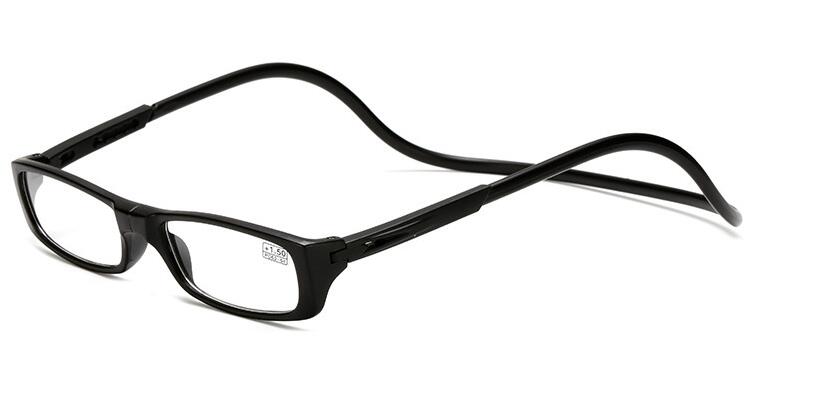 Jonglere læsebriller magnet folde praktisk ultra-let hyperopi briller til ældre mænd kvinder træthed: +100 / 1001 h