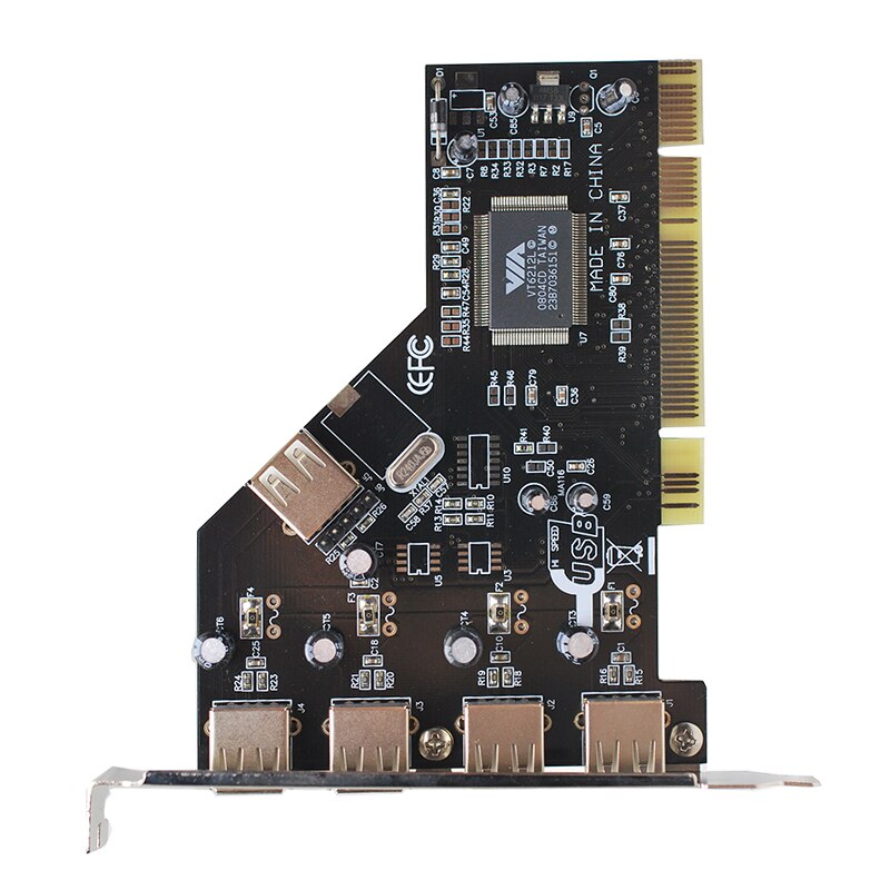 5 Port USB 2.0 PCI Hub Card Adapter – High Speed 480Mbps, Unbranded, Controller Module