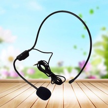 Stimme Verstärker Lautsprecher Mini Tragbare 3,5 MM Kopf-montiert kabellos Headset Mikrofon MIC kondensator Microfono Studio Konferenz