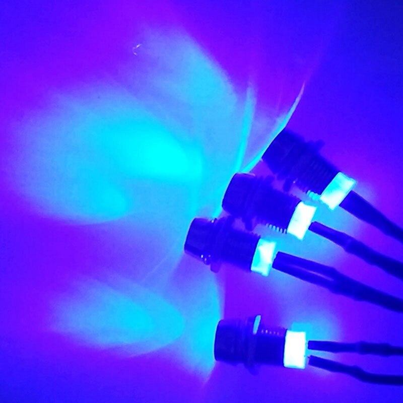 5mm frontlykter rc tilbehør 4 blå led lys gjør fjernkontrollmodellen driftbil mer kul