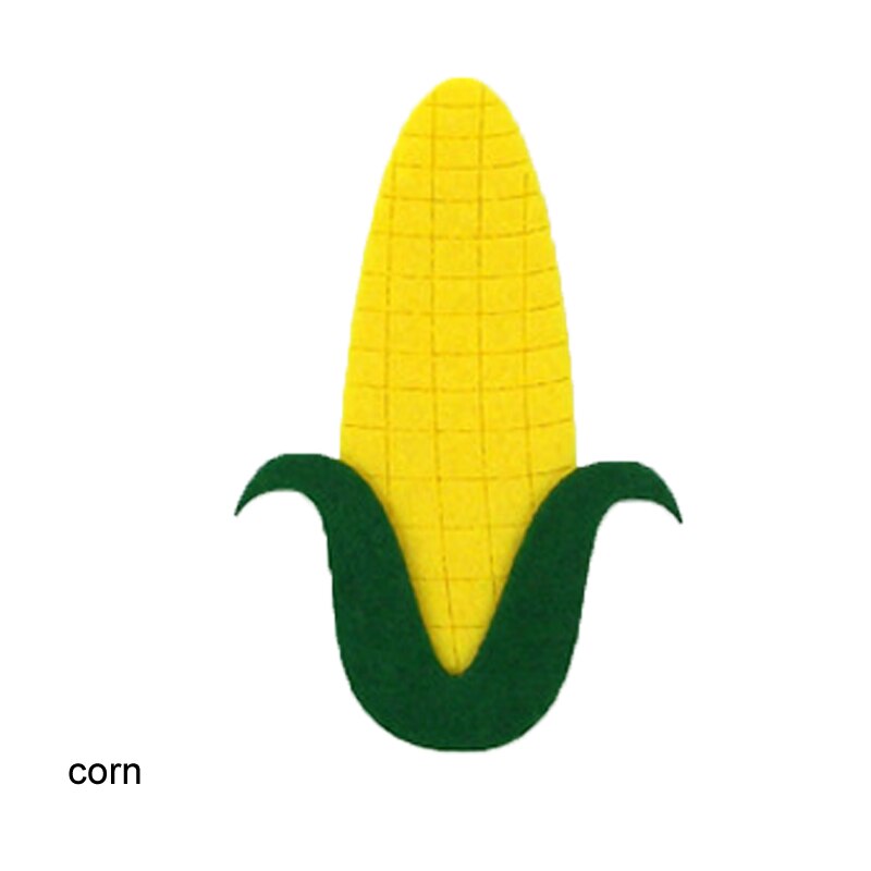 5 Stks/set Vilt Ambachtelijke Gereedschappen Diy Vilt Pad Craft Voelde Niet-geweven Applicaties Gemengde Groenten Accessoires Arts Ambachten naaien: corn
