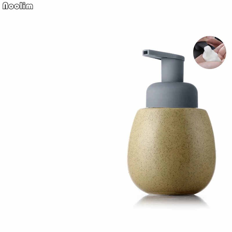 Keramisk pressetype sæbedispenser sfærisk håndsæbe lotion flaske sanitizer emulsion separat flaske til køkken badeværelse: B