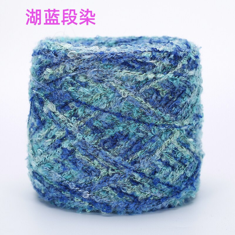 250G Fancy Wol Garen Zelfgemaakte Breigarens Haak Garen Discussies Gebreide Naaien Handwerken: Blauw