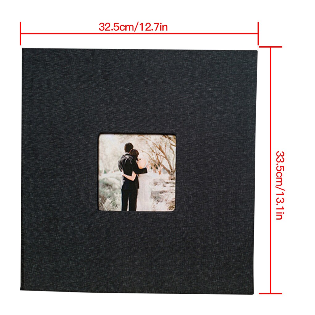 Cloth Cover Self-stick Photo Album Handmade DIY Scrapbook Home Anniversary Picture Album