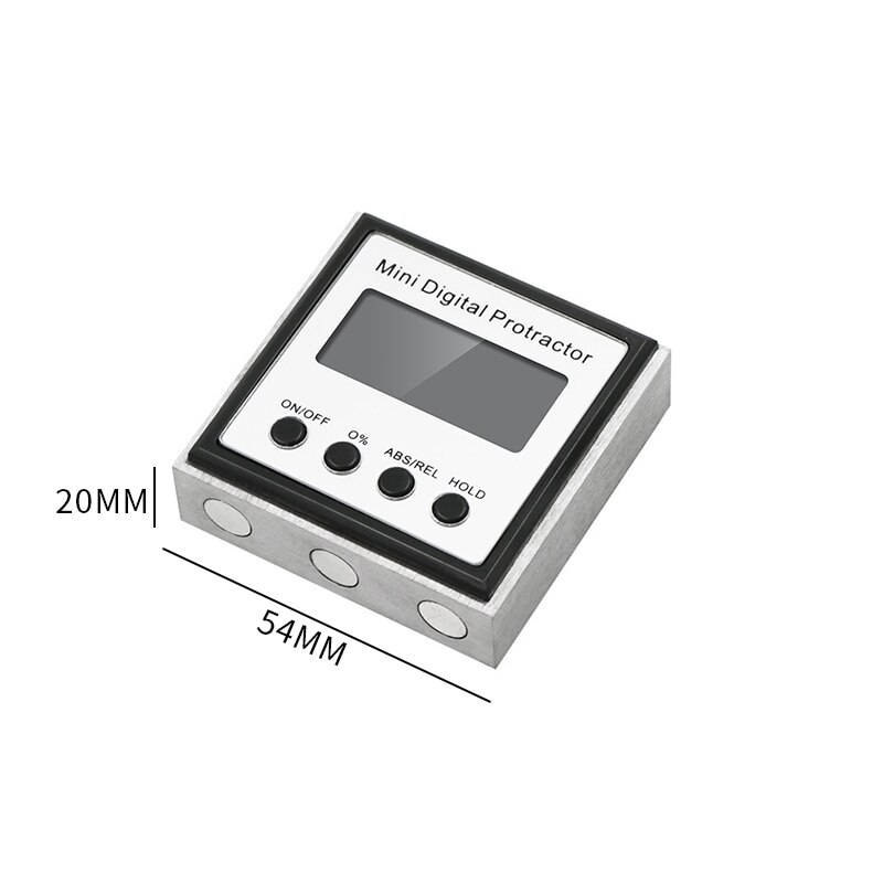 Electronic Protractor Digital Inclinometer Stainless Steel Digital Inclinometer Slope Level Meter Tilt Angle Measuring Ruler