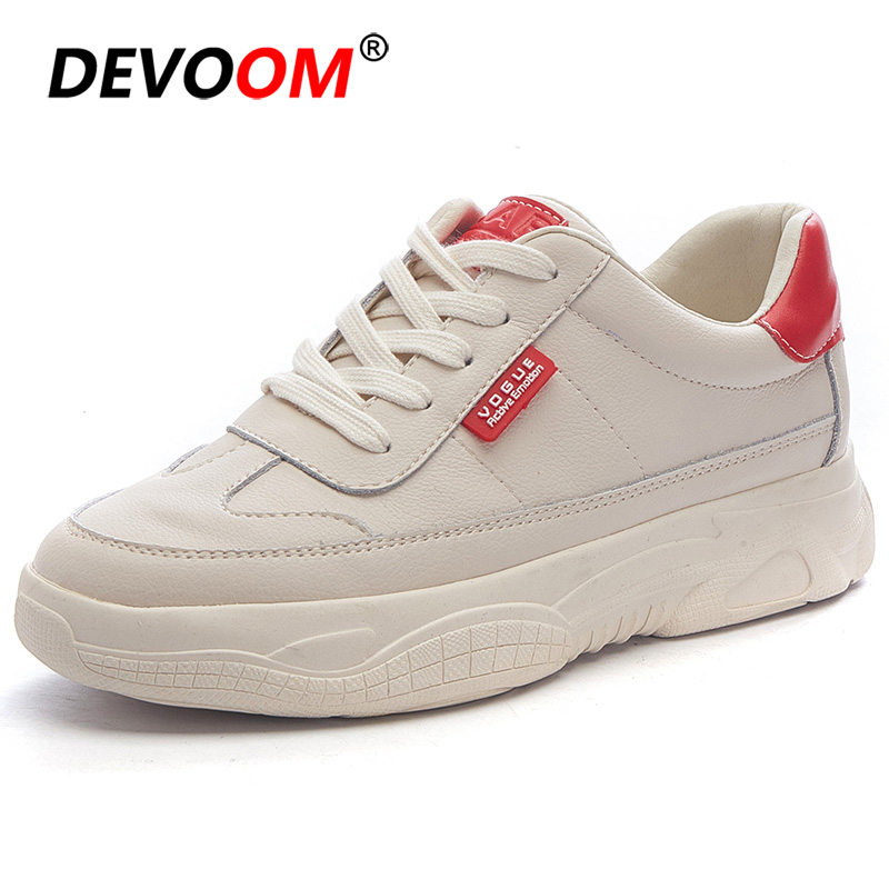 Sport Shoes Woman White Sneakers Running Shoes For Women Round Cross Straps Flat zapatilla mujer Basket Femme E: red no fur / 7