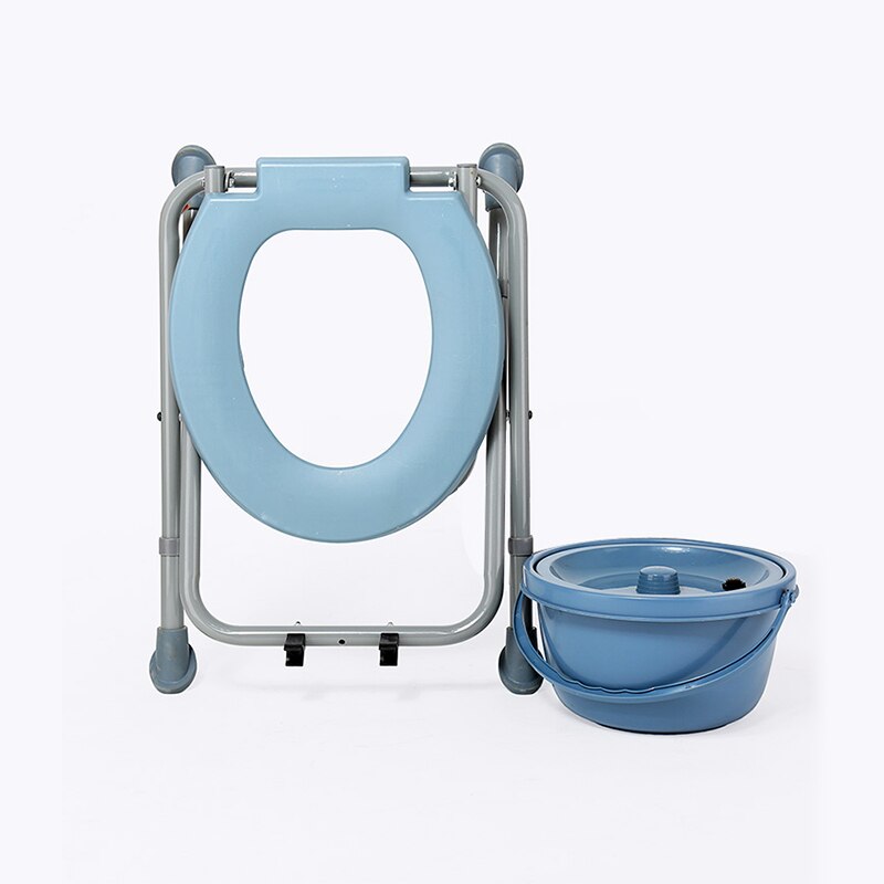 Lightweight space-saving commode chair folding bathroom easy plastic toilet chair for disabled and elderly