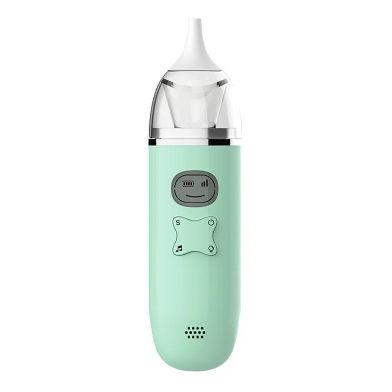 Elektrische Baby Neuszuiger Elektrische Neus Cleaner Usb Sniffling Apparatuur Veilig Hygiënische Neus Snot Reiniger Voor Pasgeborenen Jongen Gir: green