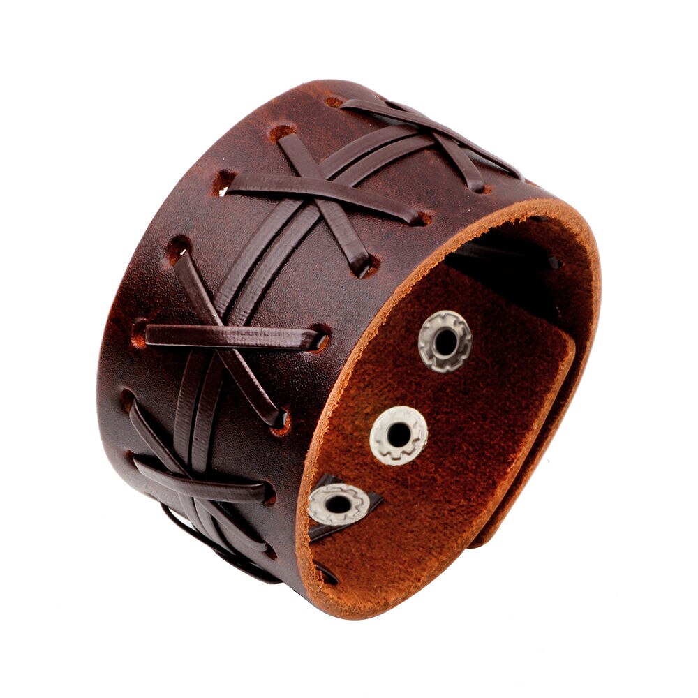 and fashionable leather bracelet in , suitable for men with and adjustable width bracelet: 5