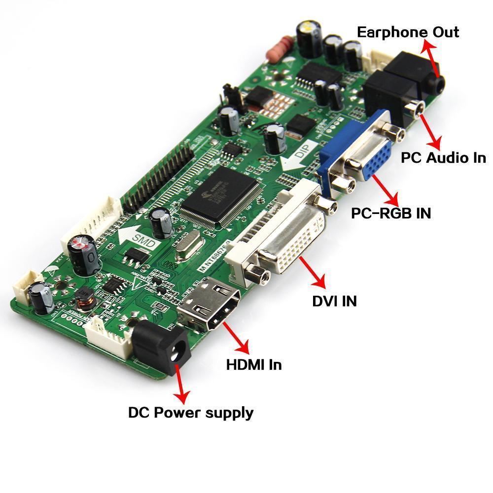 Kit pour LTN156AT01 écran LCD HDMI 1366X768 écran DVI VGA panneau LED 15.6 "carte contrôleur 30pin LVDS M. NT68676 1 lampes