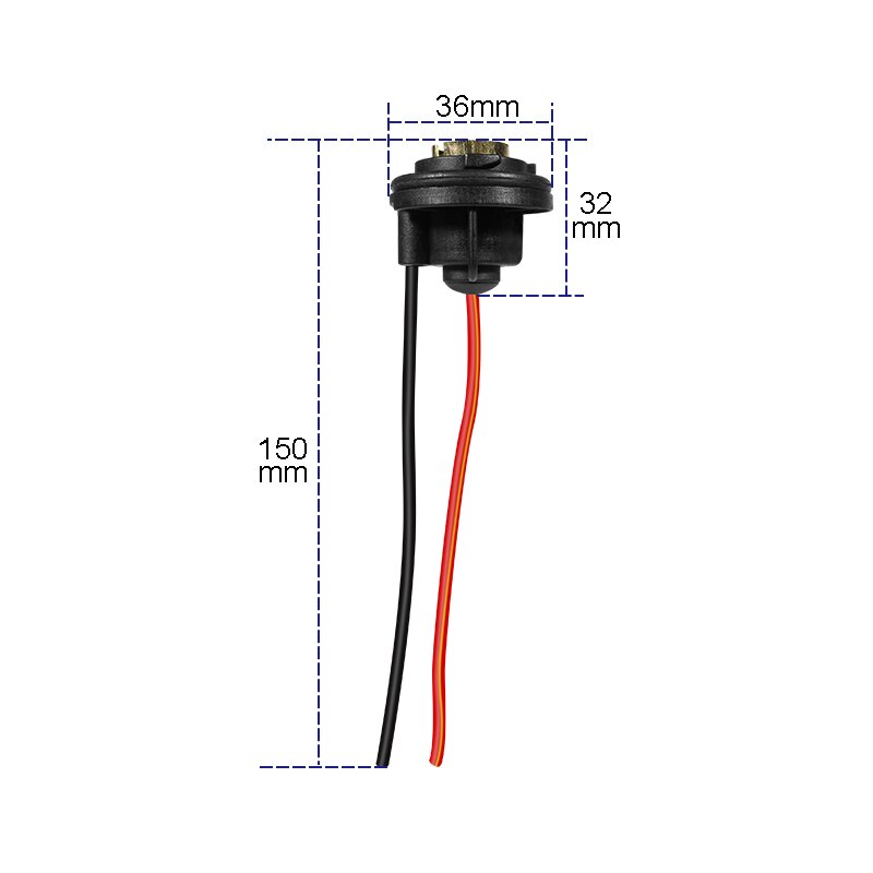 Yccpauto 2 st 1156 ba15s p21w uttag hållare tråd bil blinkers backljus backlampa bas ansluta ledningsnät