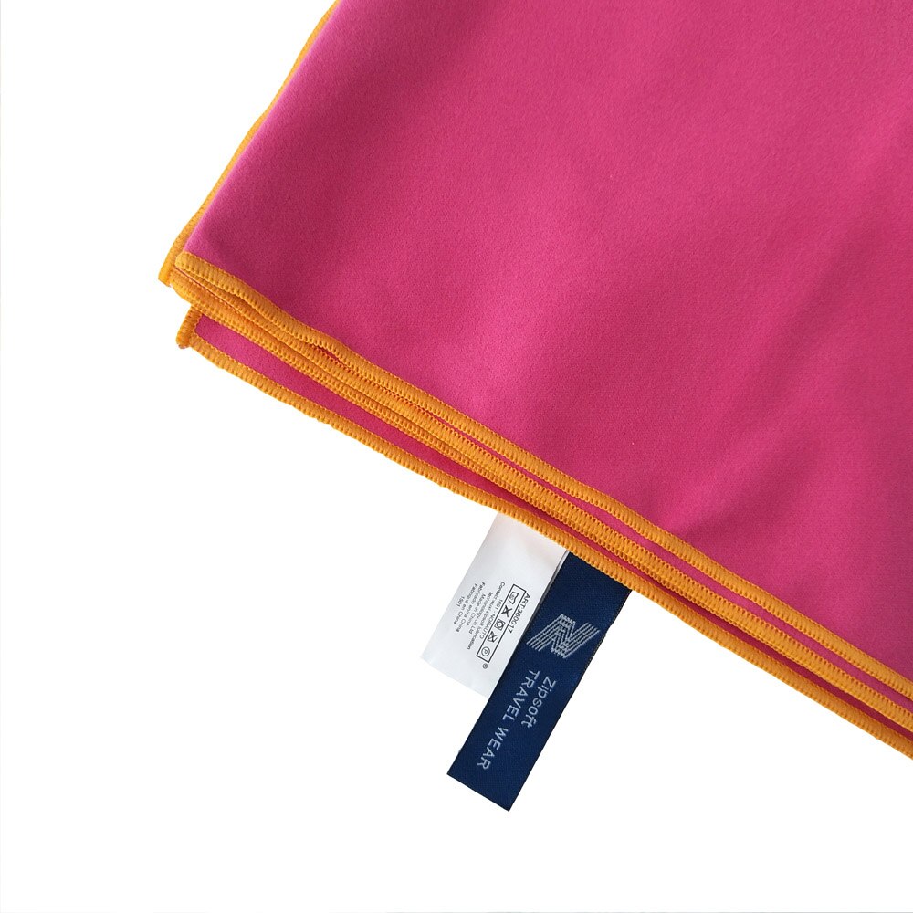 Zipsoft merke gym håndkle 75 x 135cm sportsbad strand mikrofiber stoffer teppe fotturer camping svømming reise: Rosenrød / 80 x 160cm