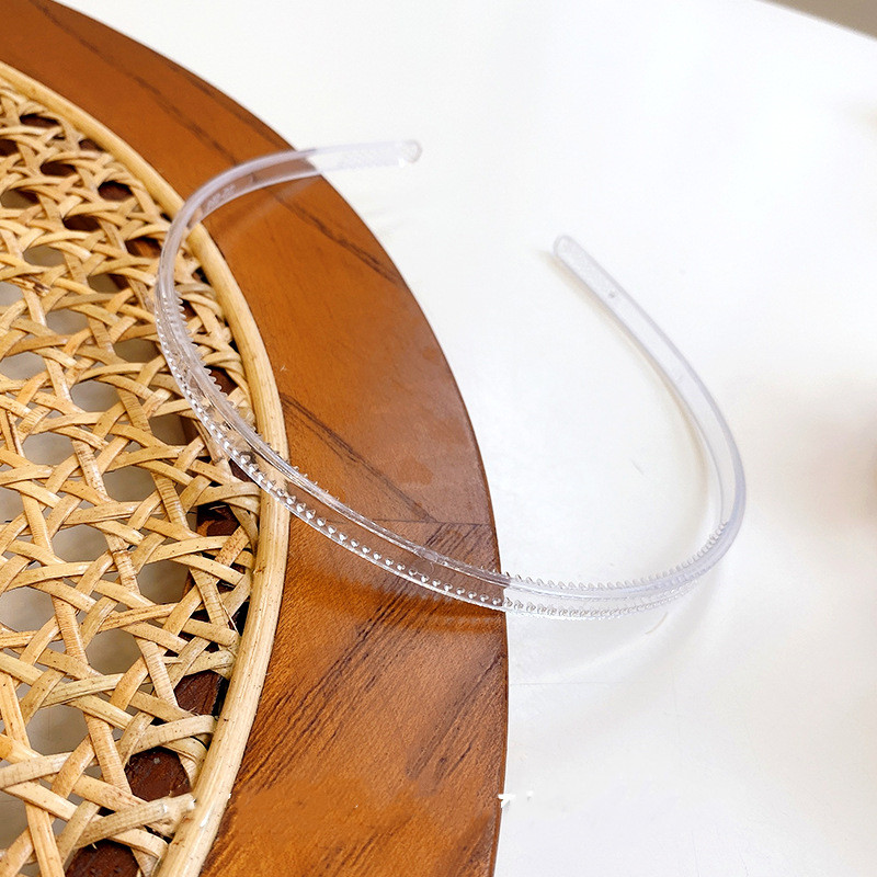 Frauen Klassische Schwarz Braun Kunststoff Stirnbänder Dünnen Klar matt Helle Farbe Haarbänder Nicht-Unterhose Haar Band Für Höhle Täglichen Verschleiß