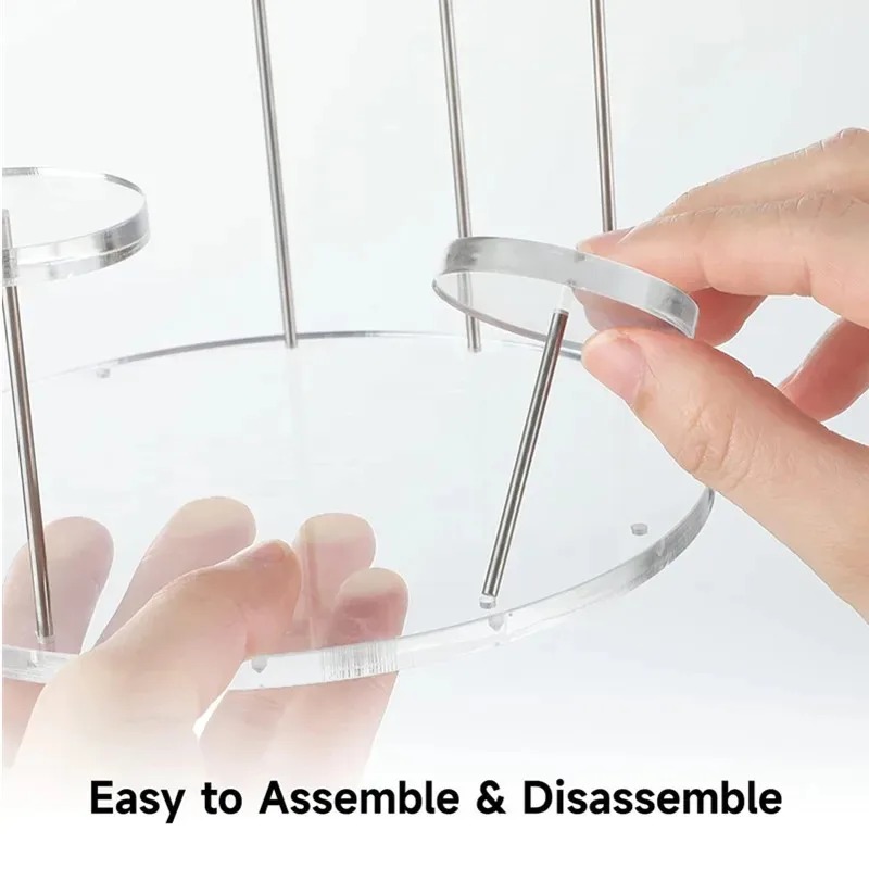 1 Set Cupcake Stand Acrylic Display For jewelry Cake Dessert Rack Wedding Birthday Party Decoration Tools