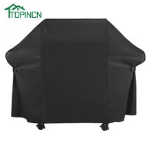 Black Waterproof BBQ Gas Grill Cover Outdoor Rainproof Durable Anti Dust Protector Dustproof Barbecue Hood Cover 168*61*117