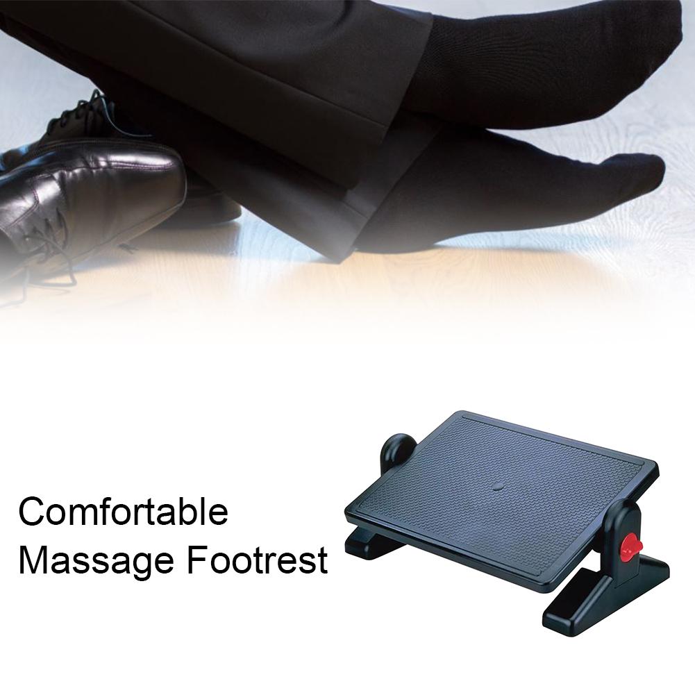 Under Desk Foot Rest Adjustable Foot Rest with Massage Surface Comfy Footstool for Office Home Relieve Foot Fatigue