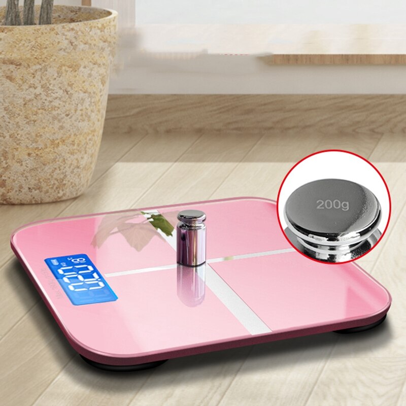 Household Bathroom Scale Digital Precision Weight Scale LCD Display Glass ligent Electronic Scale