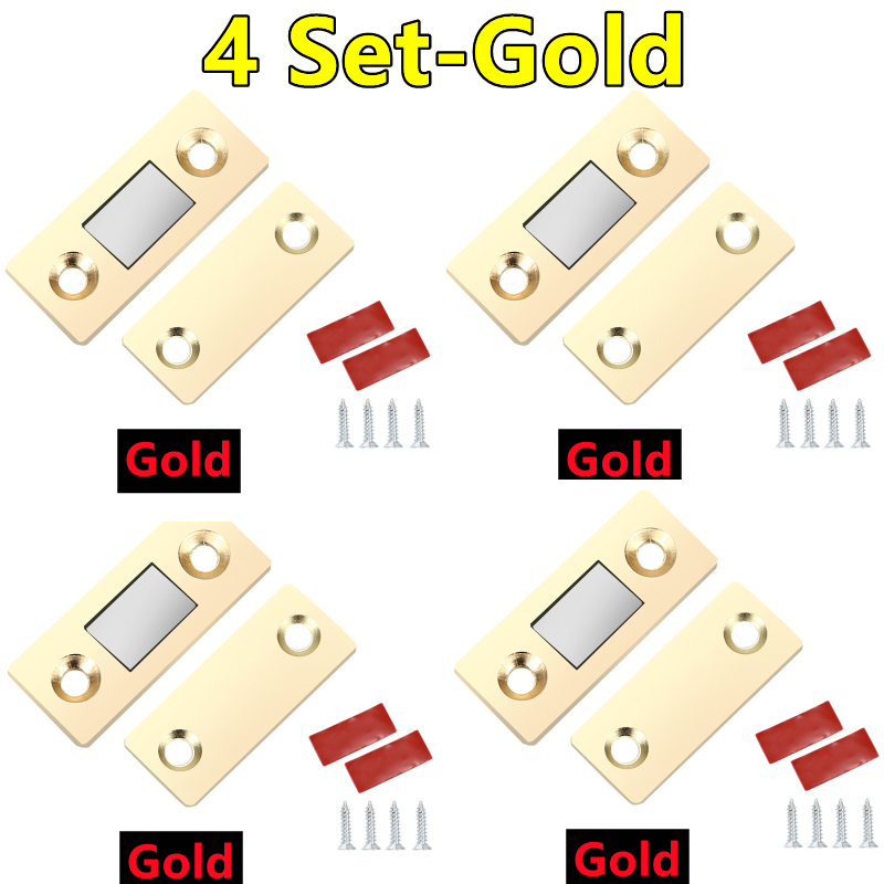 6-1Set Strong Magnetic Cabinet Catches Ultra-Thin Door Magnets Stops Invisible Adhesive Drawer Magnet Catch for Kitchen Closer: Blue