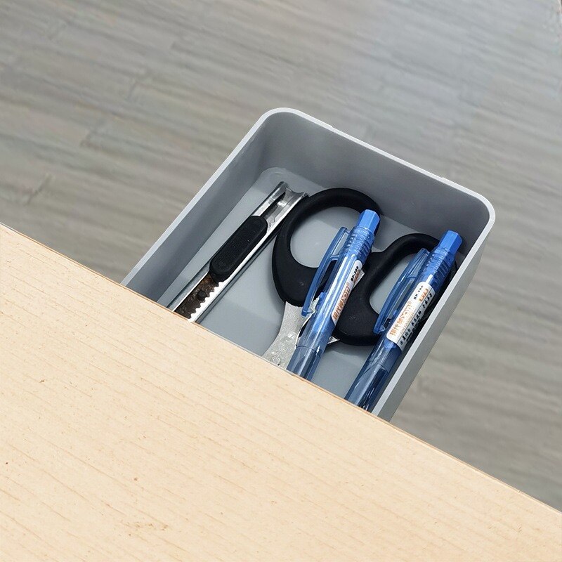 Under The Desk Drawer Storage Drawers Key Box Student Stationery Hanging Hidden Pen Case Pasted Barrel Office Stationery Box