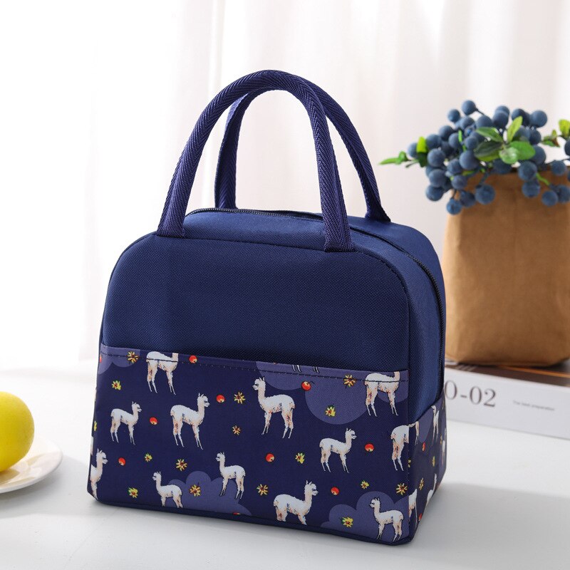 Draagbare Vrouwen Lunch Tas Mode Geïsoleerde Thermische Cooler Bento Lunchbox Voedsel Zak Tote Picknick Opbergtas Voor kids: Bear