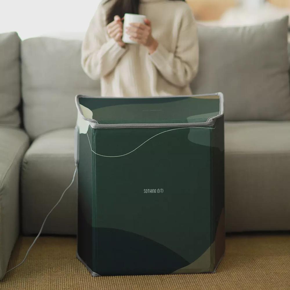 Sothing Electric Foot Warmer Adjustable Thermostat Folding Flat Space Heater Office Under Desk Feet Warmer Silence Operation