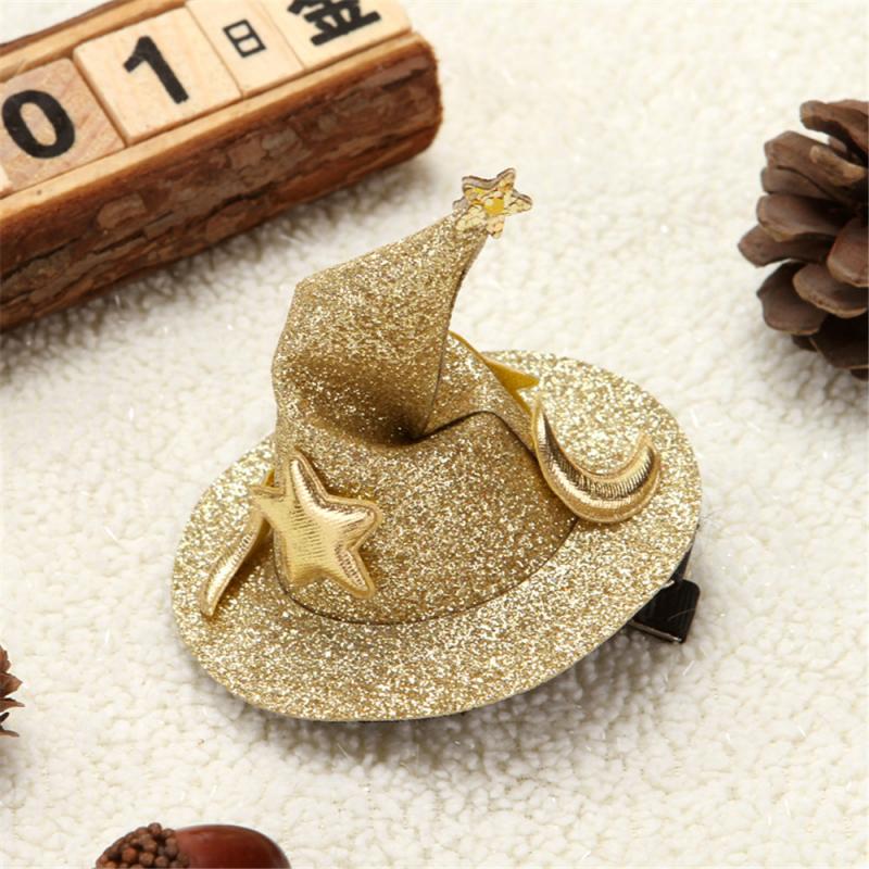 Mini sombreros de Navidad para niños, clip de horquilla, de Halloween, sombrero de mago bonito, tocado, horquilla, suministros de Navidad, TSLM1,