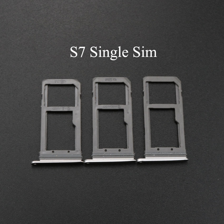 3 stücke Gold/Silber/Grau SIM Karte Slot Tablett Halfter für Samsung S6 G920 S6 Rand G925 S7 g930 G930 S7 Rand G935 G935F Einzigen Dual: S7 Single