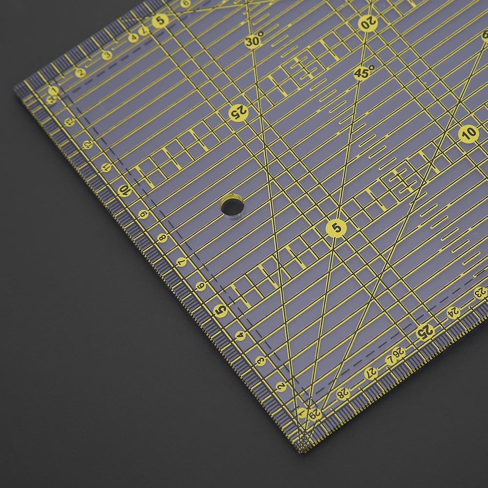 Multi-purpose Patchwork Cloth Quilt Ruler DIY Garment Cutting Ruler Office Cultural and Educational Supplies 30*15cm