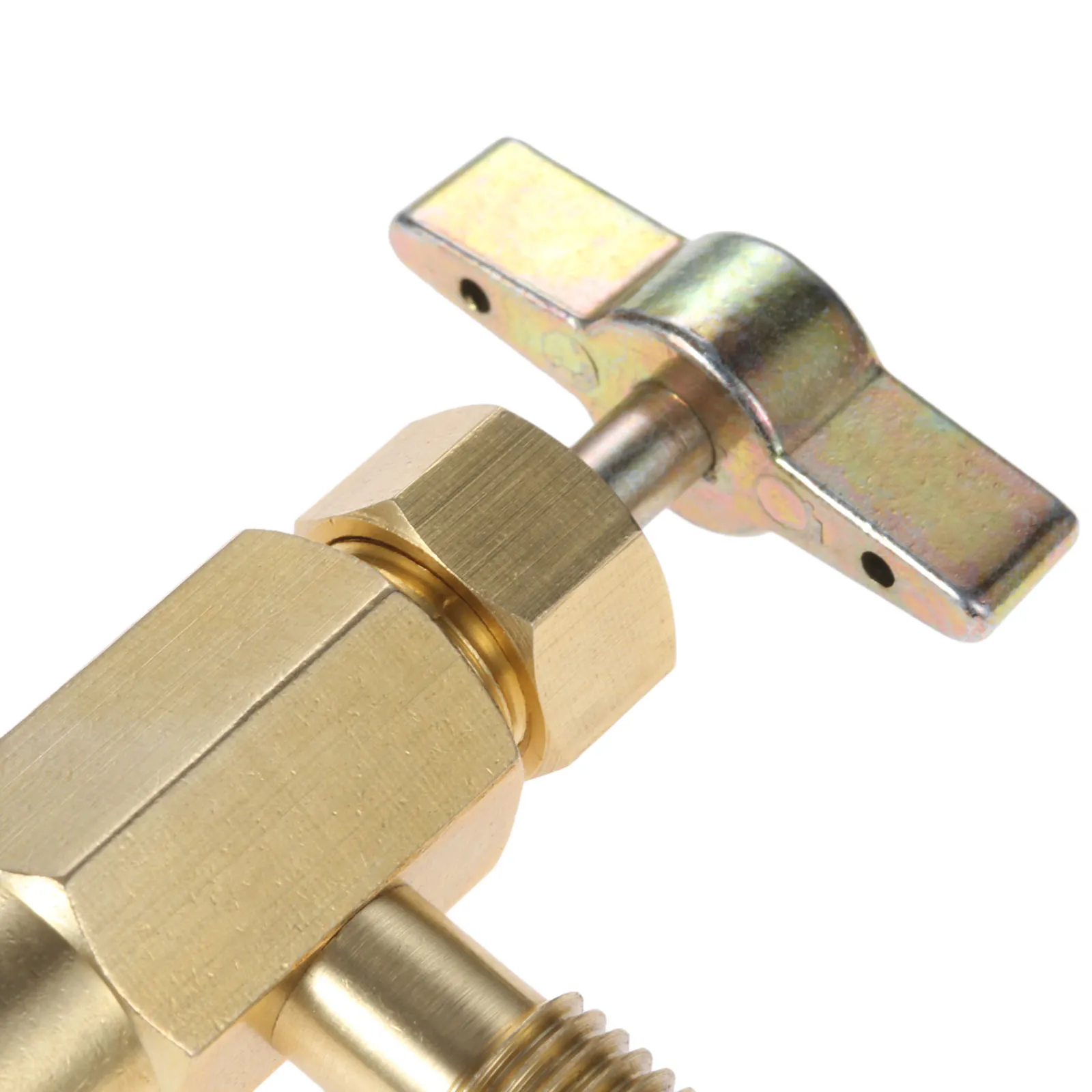 1pc messing  r12 r22 r134a dåse konisk dispenser til selvforseglende ac kølemiddel flaskeåbner ventil gevind 7/16 &quot; -28 unf