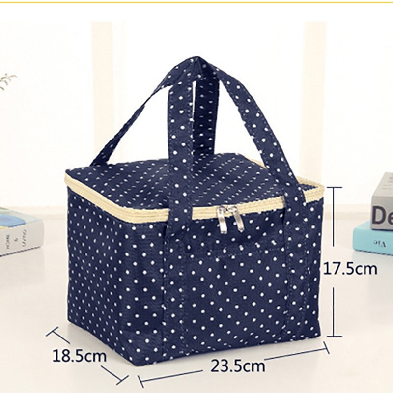 Geïsoleerde Koude Canvas Streep Picknick Carry Case Thermische Draagbare Lunch Tas Ackage Geïsoleerde Koude Canvas Streep Picknick Carry Case: C