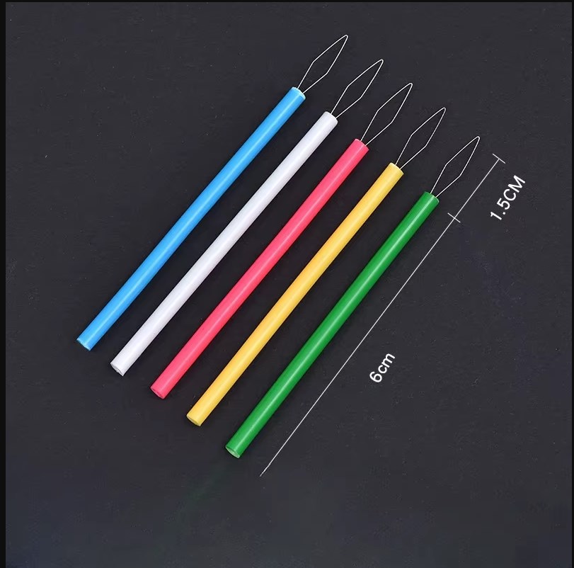 10pc Zylindrische Bunte Nadel Einfädler NäHenne Einfädler Diy Zubehör Führer Beader Einfädeln Nadel NäHenne Werkzeuge