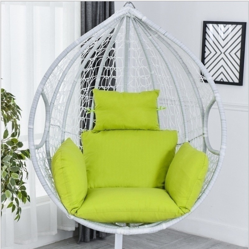 9 Colors Hanging Egg Hammock Chair Cushion Swing Seat Cushion Thick Nest Hanging Chair Back with Pillow