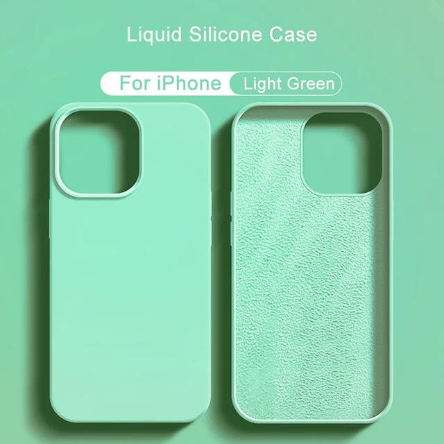 Funda de teléfono de lujo a prueba de golpes 16 Pro Max para iPhone 16 Pro Max, fundas de silicona líquida para Apple iPhone 16 Plus, funda suave para parachoques