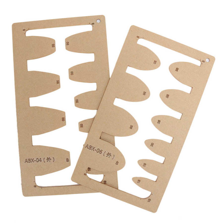 2Pcs Leather Acrylic Template Leather Acrylic Template DIY Hand‑Made Craft Belt Sword Tail Tail Stencil Tools DIY Stencil Sewing