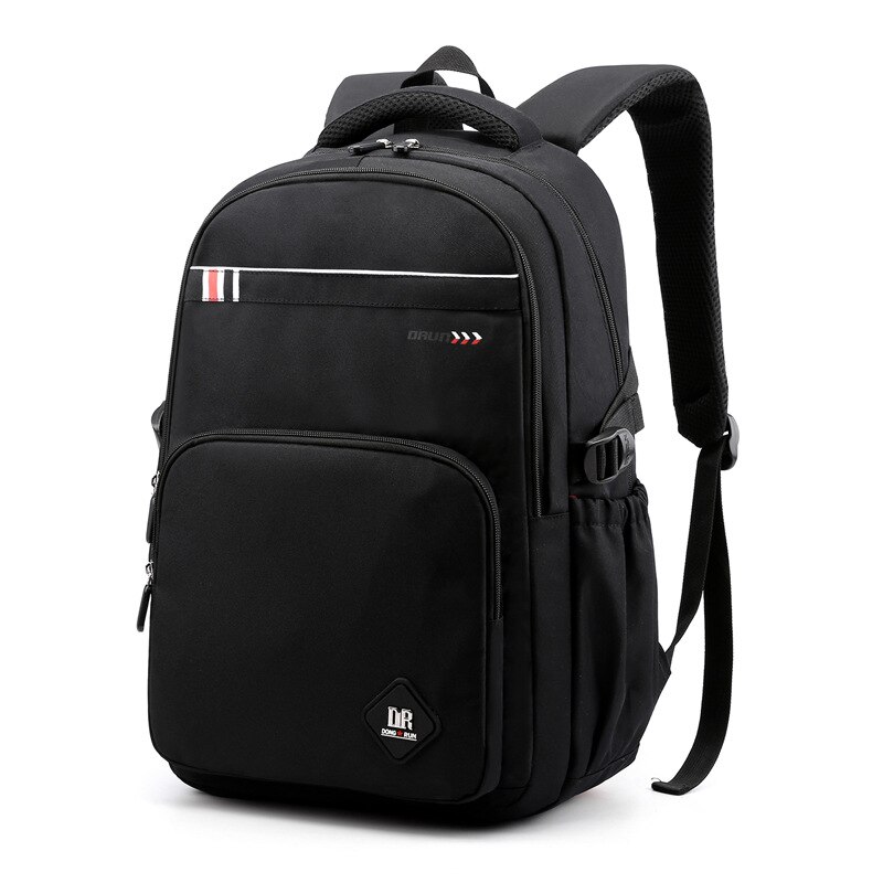 Waterproof Oxford School Backpacks For Boys Print School Bags For Girls 17 Inch Laptop men Backpack For Teenagers Schoolbag: black