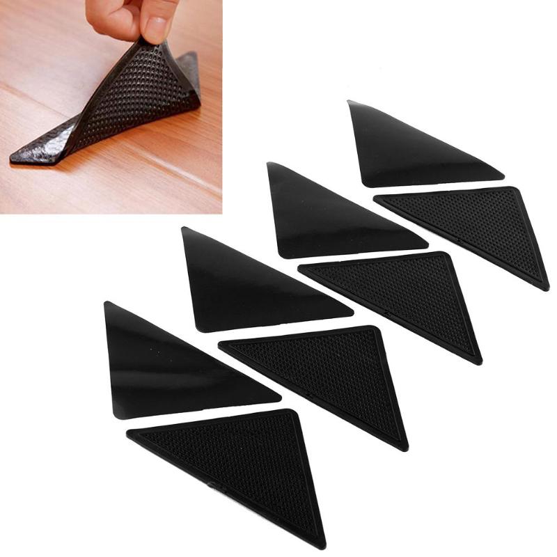 Thuis Vloerkleed Tapijt Mat Grijpers Zelfklevende Anti Slip Herbruikbare Wasbare Siliconen Grip Sticker Pads