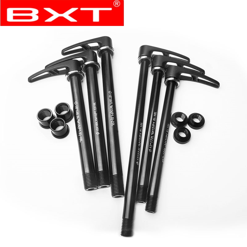 Bicycle alloy Thru axle Skewer 142*12mm Quick Release Bucket Shaft lever for MTB Mountain Bike Aluminum skewers for frame